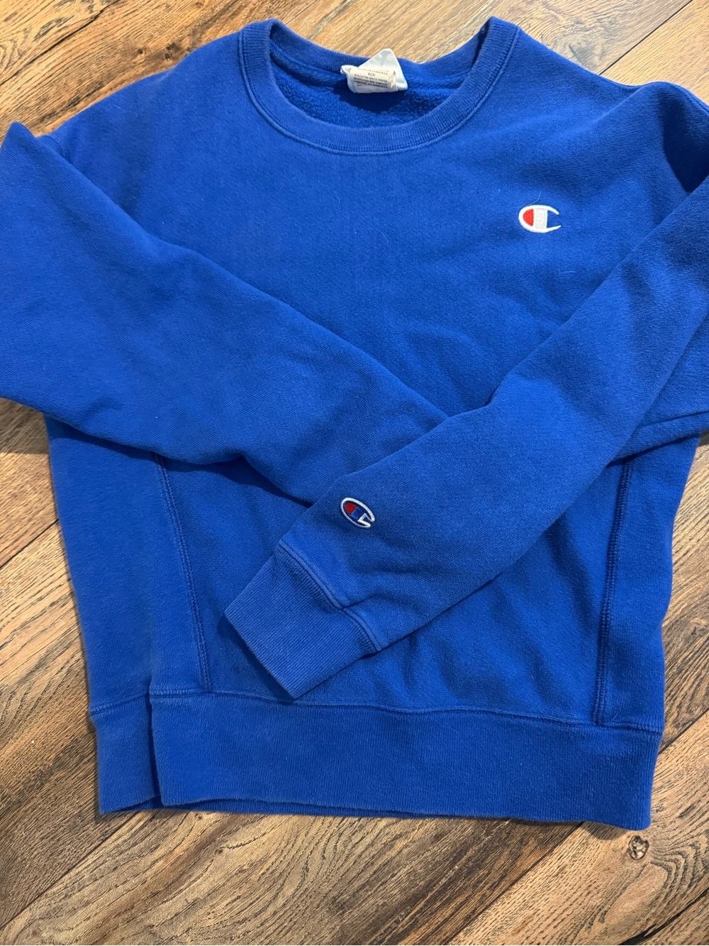 Champion Reverse Weave Blue Crewneck Sweatshirt